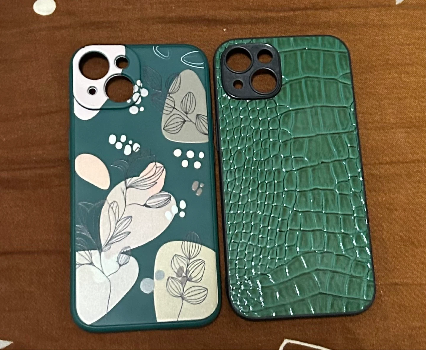Two Green Phone Cases