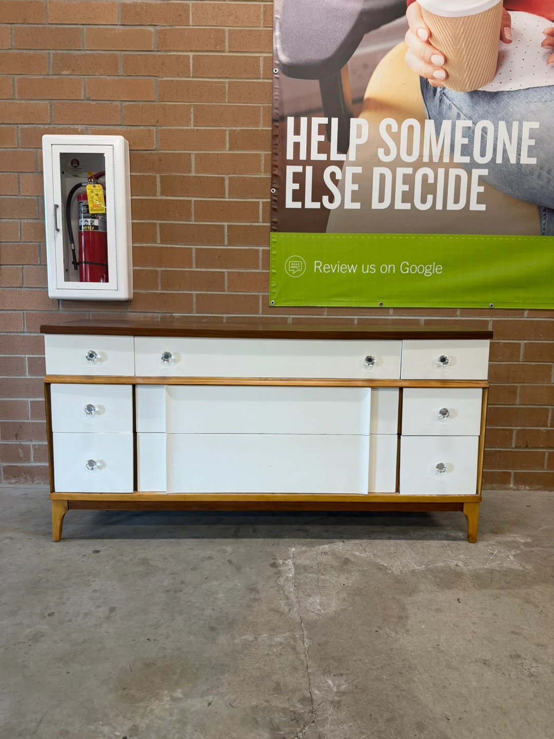 MCM 9-Drawer Dresser with Walnut Top