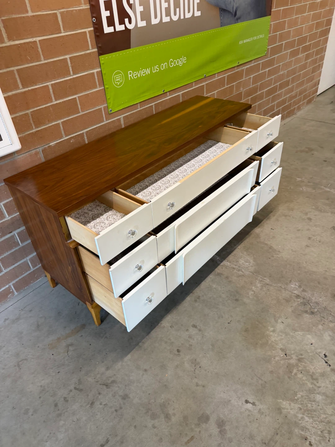 MCM 9-Drawer Dresser with Walnut Top - photo 5