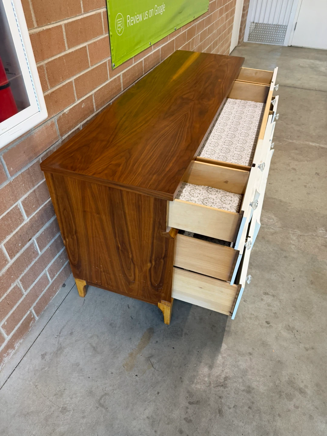 MCM 9-Drawer Dresser with Walnut Top - photo 3