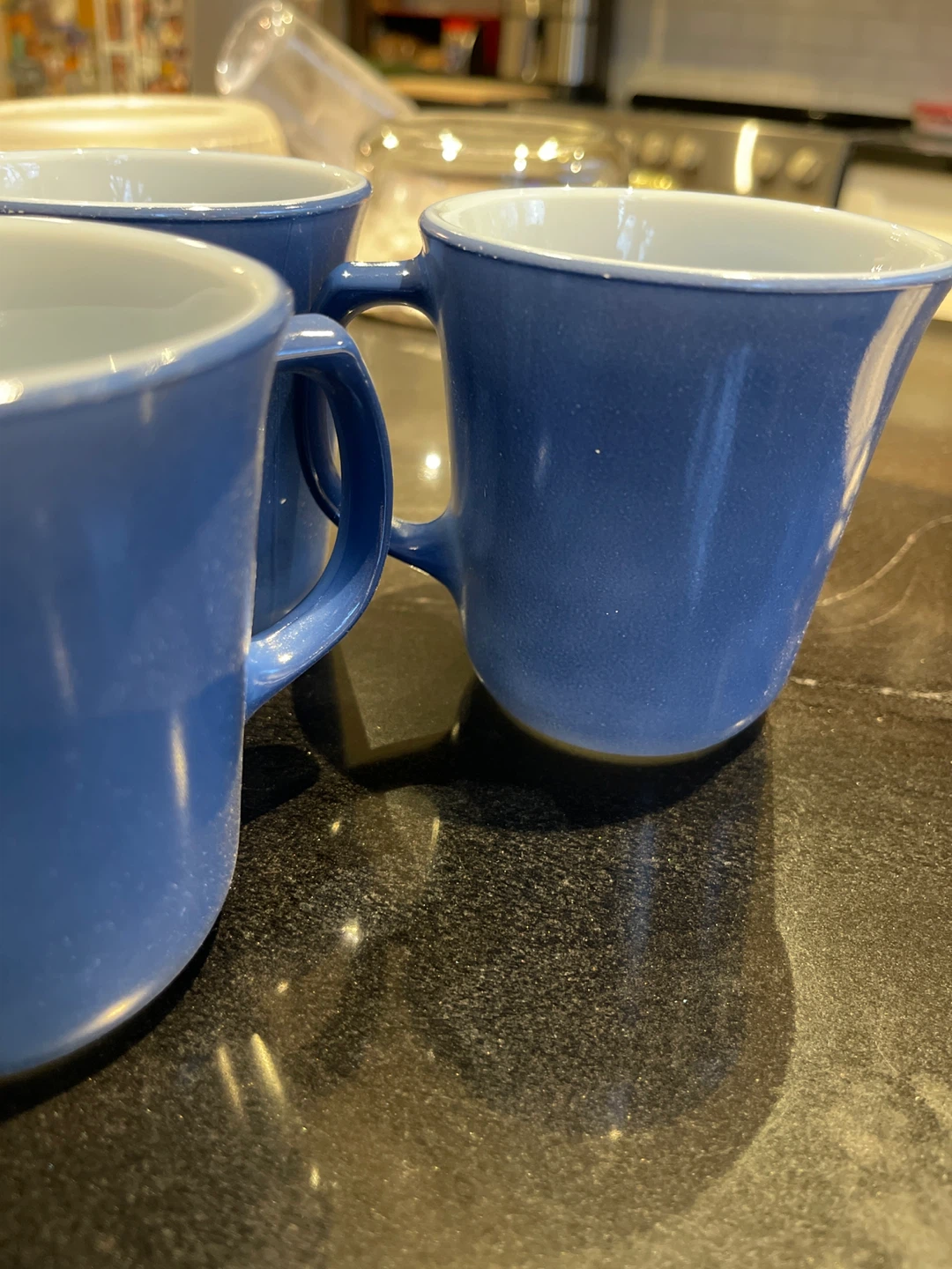Vintage Pyrex Blue coffee Mugs - Set of 6 - photo 5