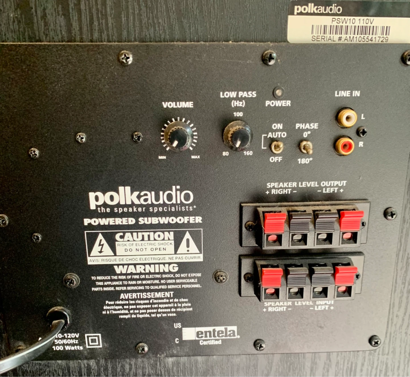 Polk Audio PSW10 Powered Subwoofer - photo 2
