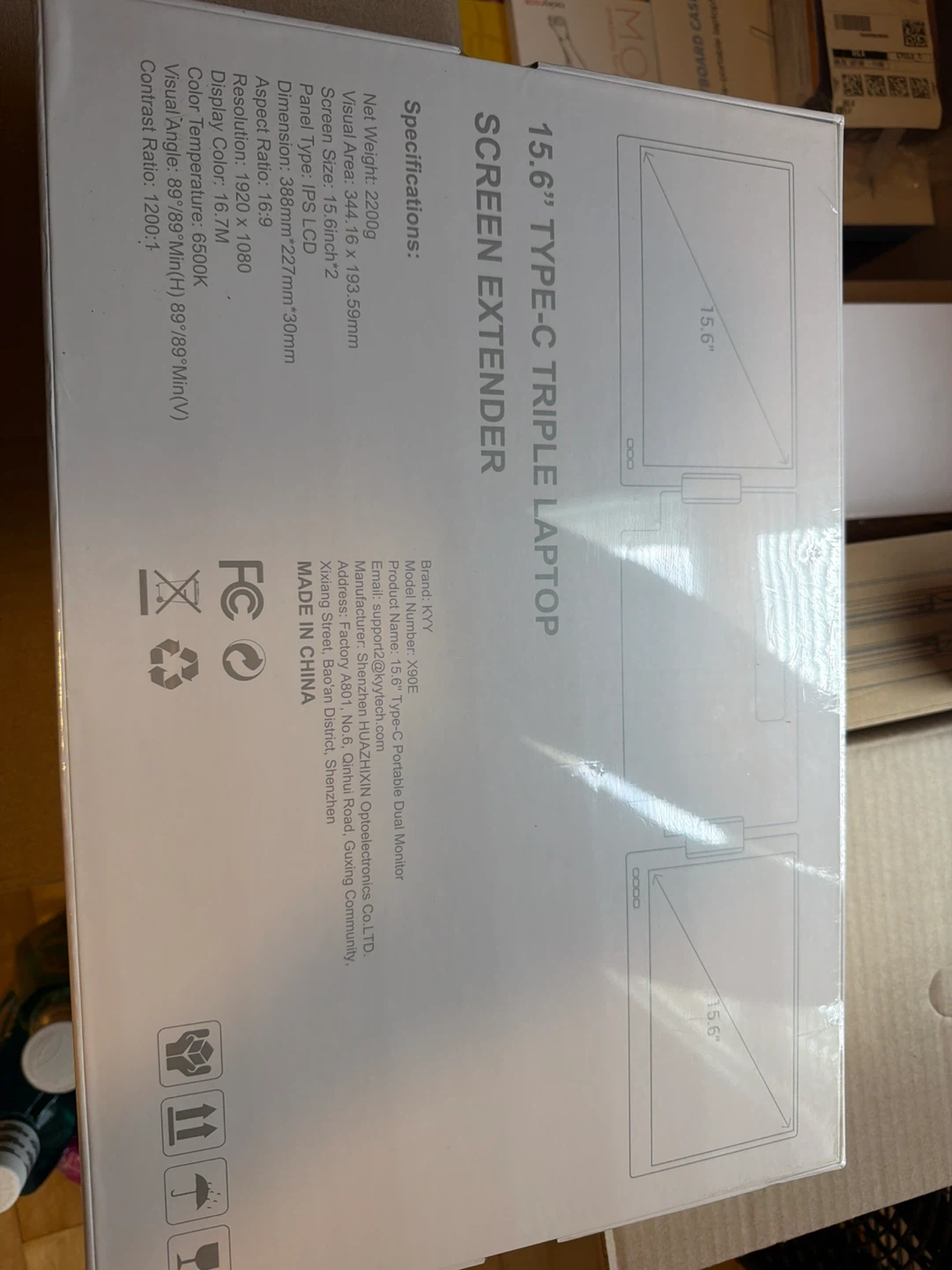 KYY X90E 15.6" Triple Screen Laptop Extender - photo 2