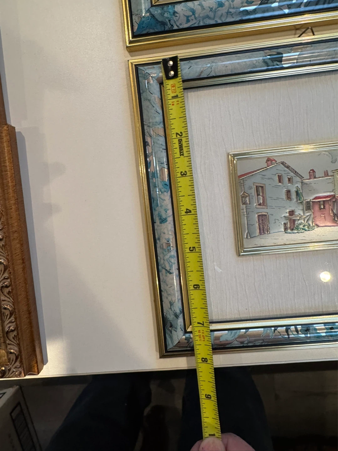 Set of 3 Framed Miniature Artwork Italian Scenes