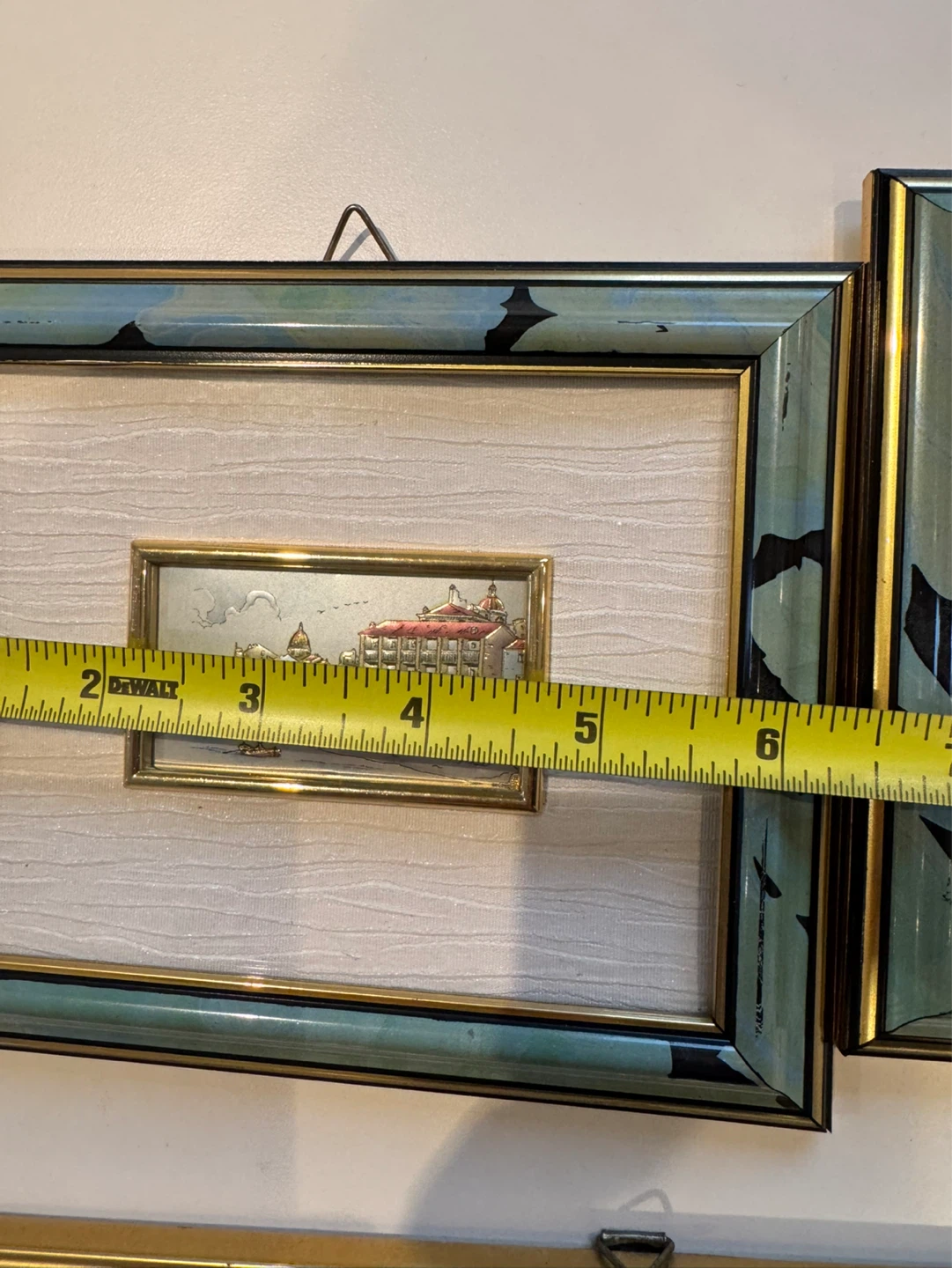 Set of 3 Framed Miniature Artwork Italian Scenes - photo 3