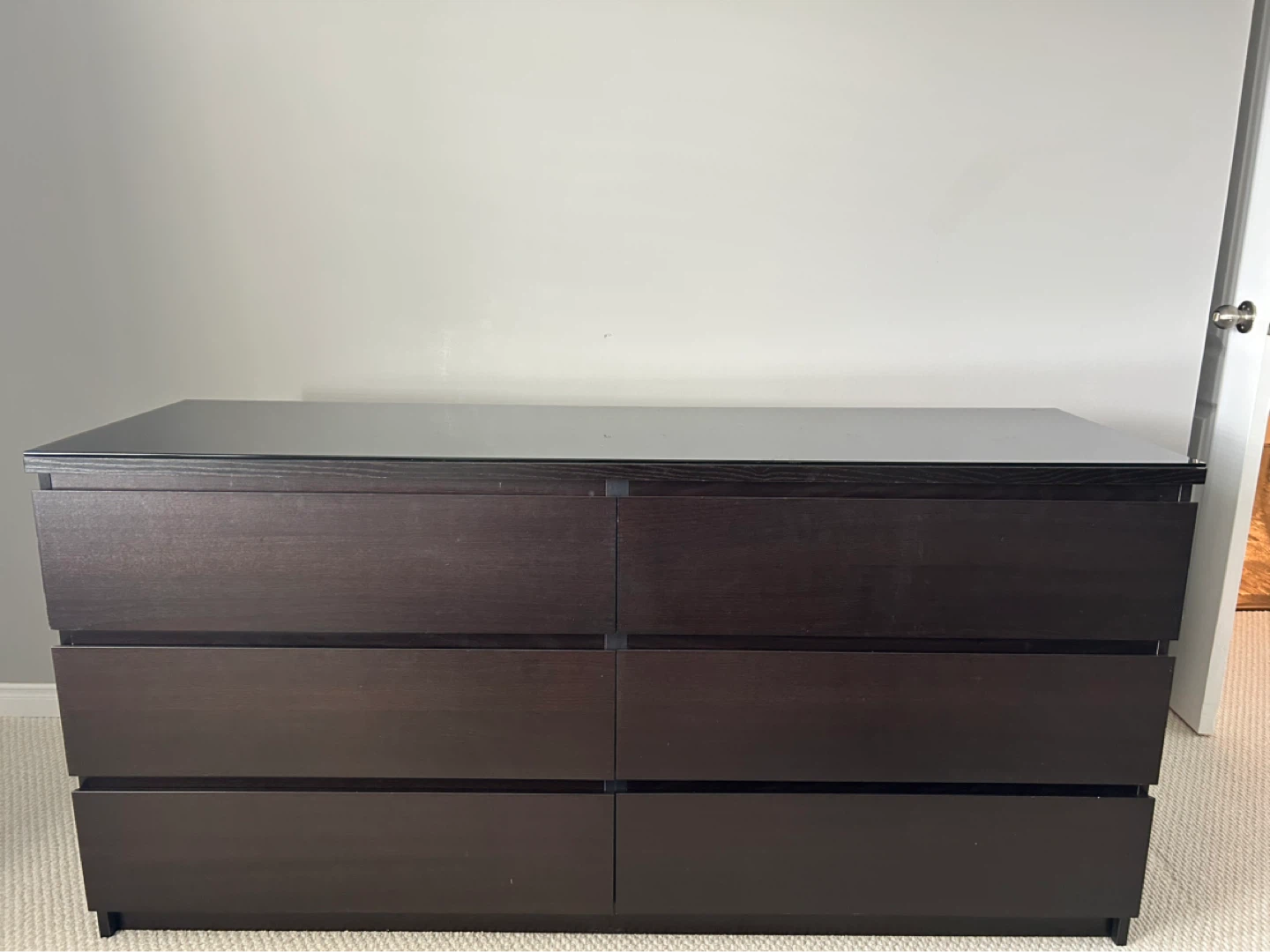 IKEA MALM 6-drawer dresser, black-brown - photo 5