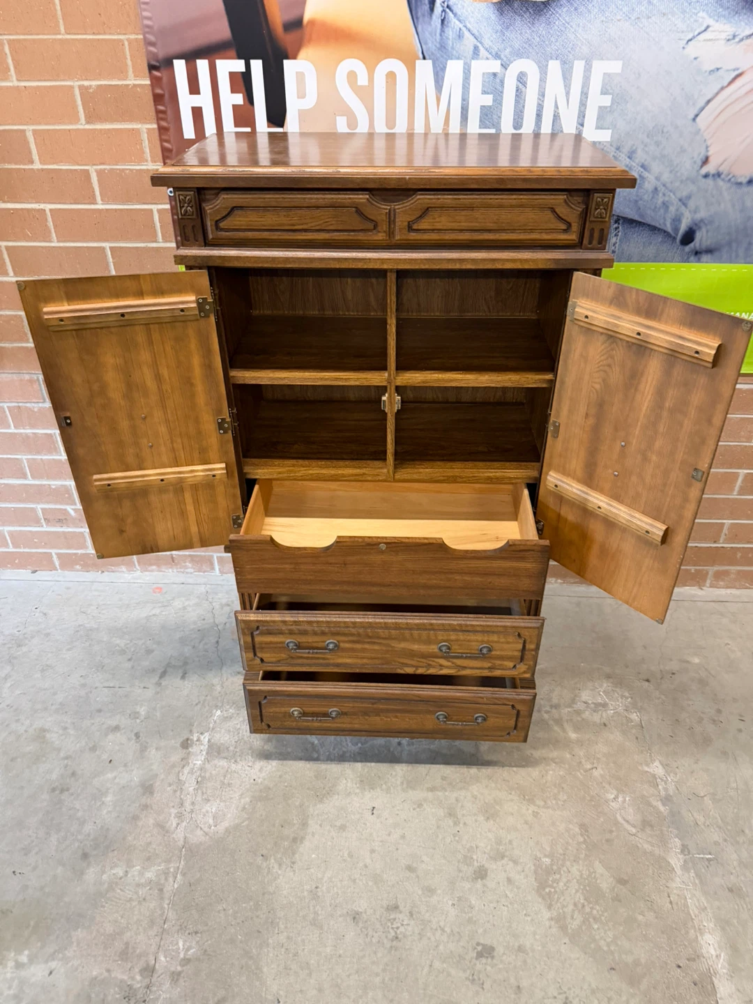 Armoire/ Wardrobe Dresser 5 ft tall - photo 3