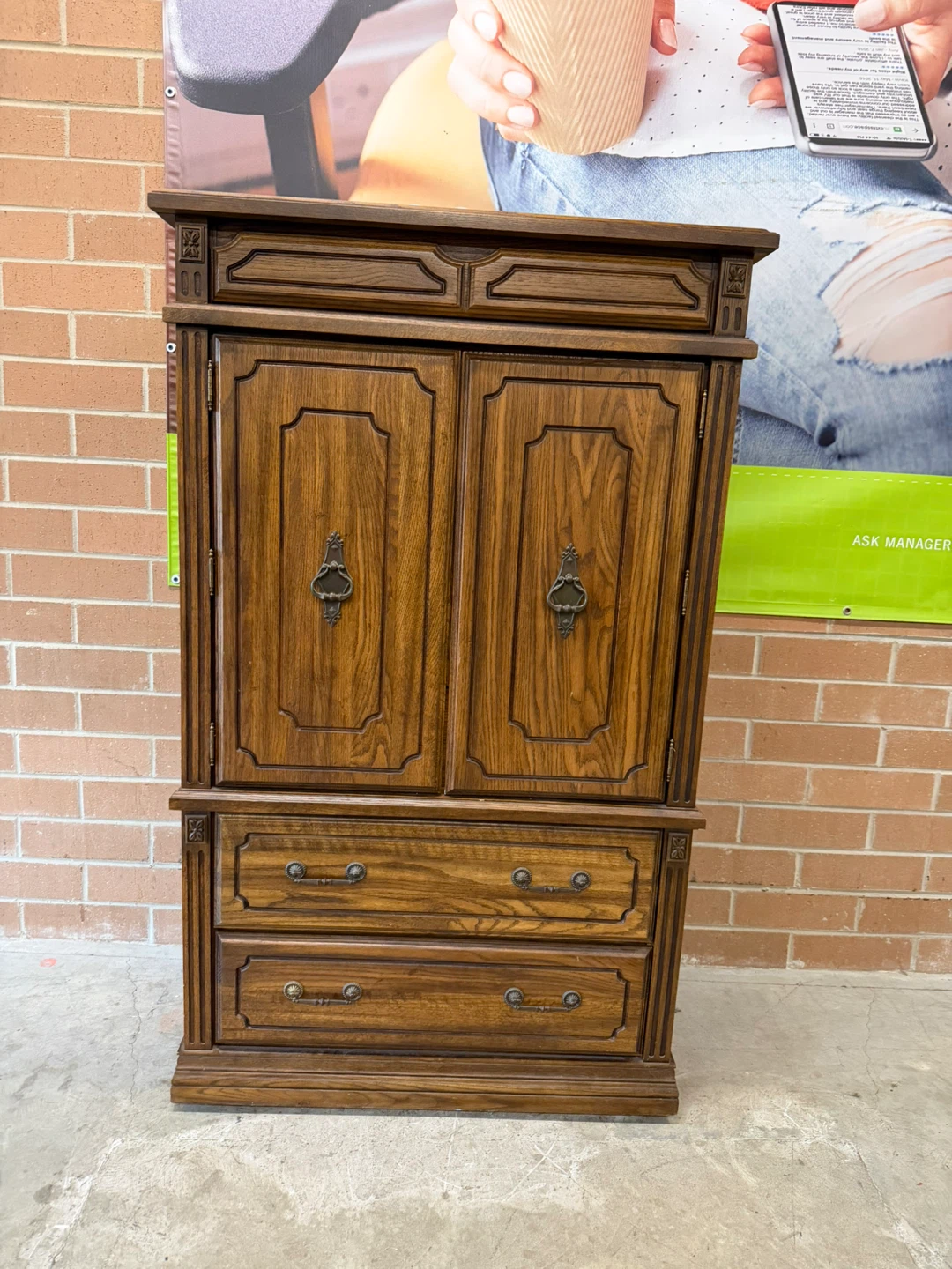 Armoire/ Wardrobe Dresser 5 ft tall