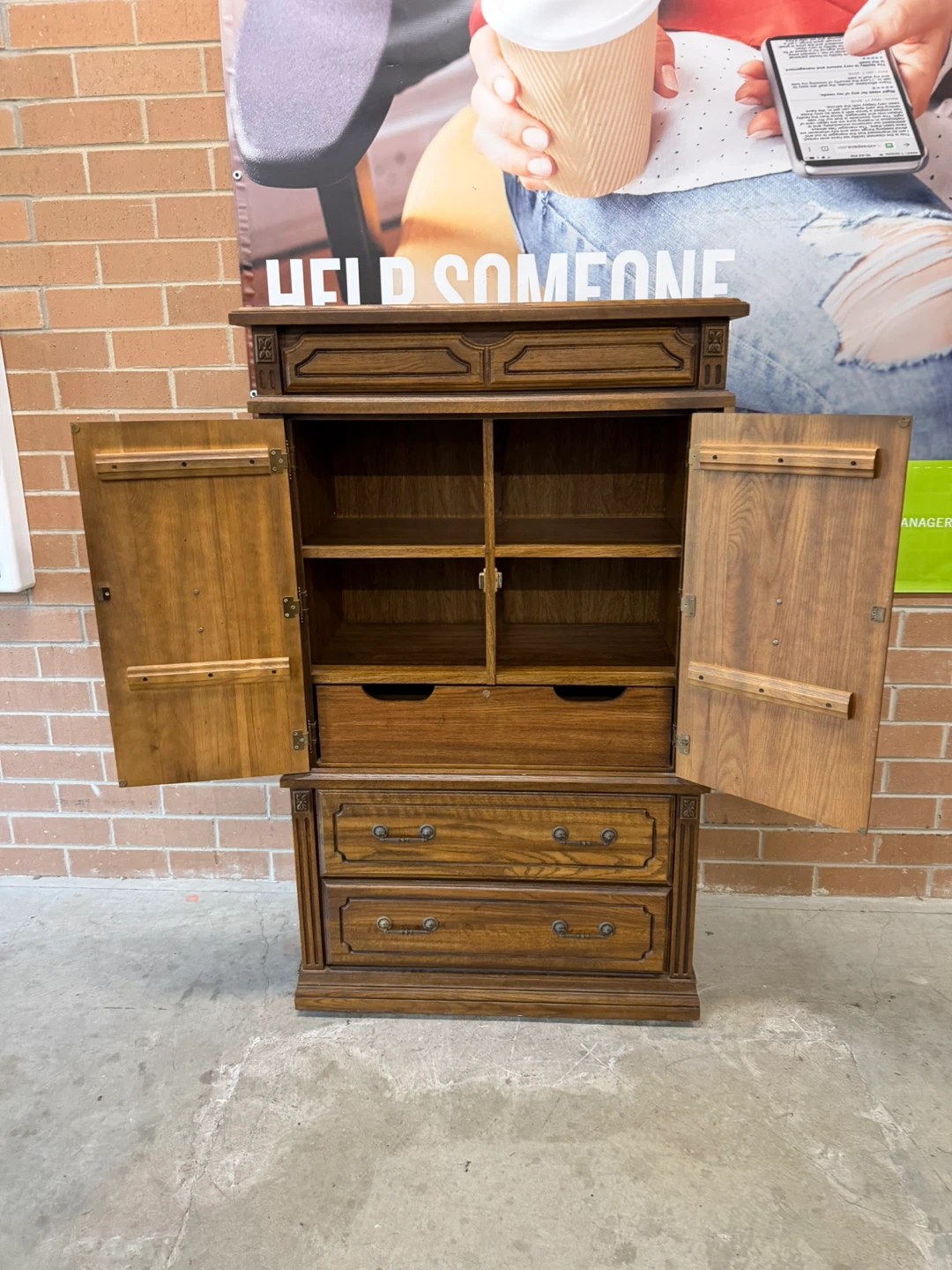 Armoire/ Wardrobe Dresser 5 ft tall - photo 2