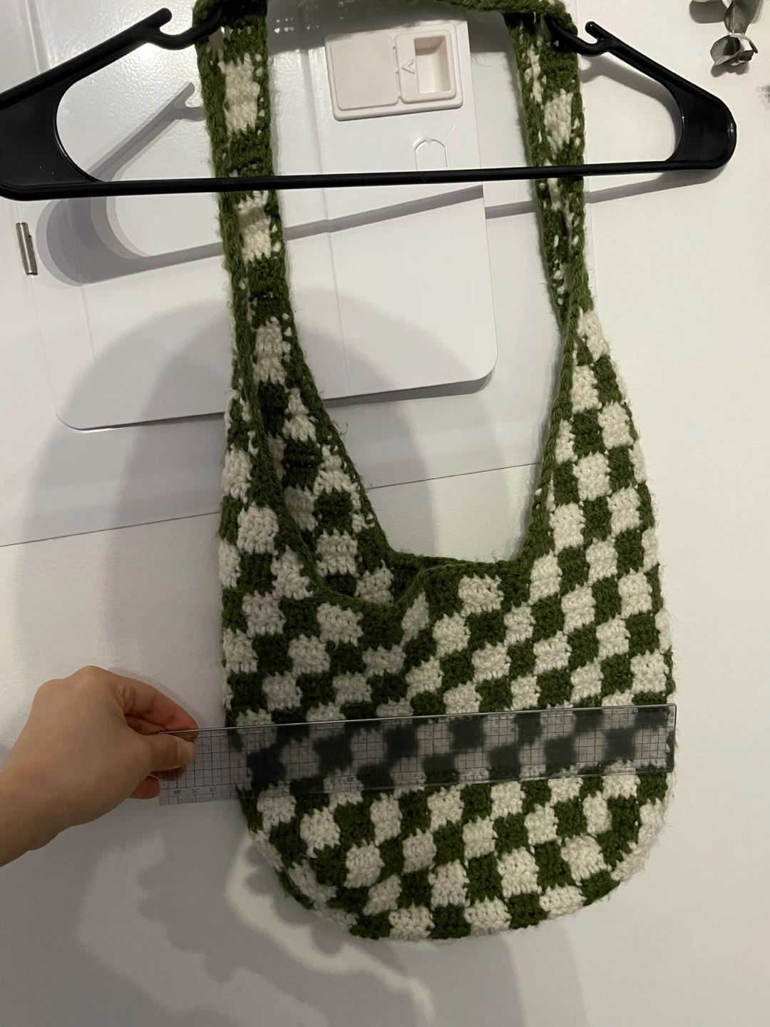 Crocheted Checkerboard Bag - photo 2
