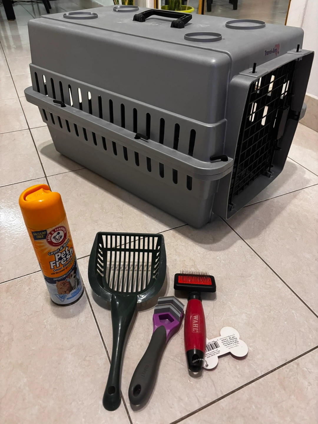 Cage Transport Chat + Accessoires Inclus - Excellent état