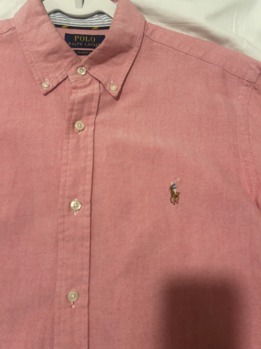 Polo Ralph Lauren Classic Fit Button-Down Shirt - Pink - Size L - photo 2