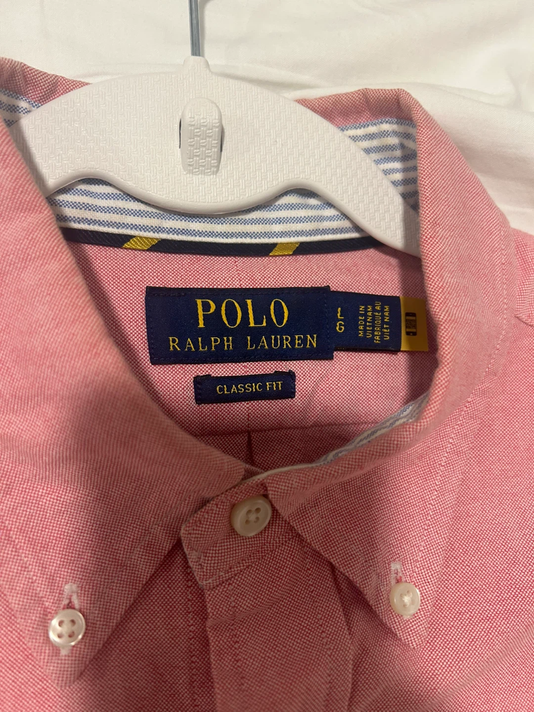 Polo Ralph Lauren Classic Fit Button-Down Shirt - Pink - Size L - photo 3