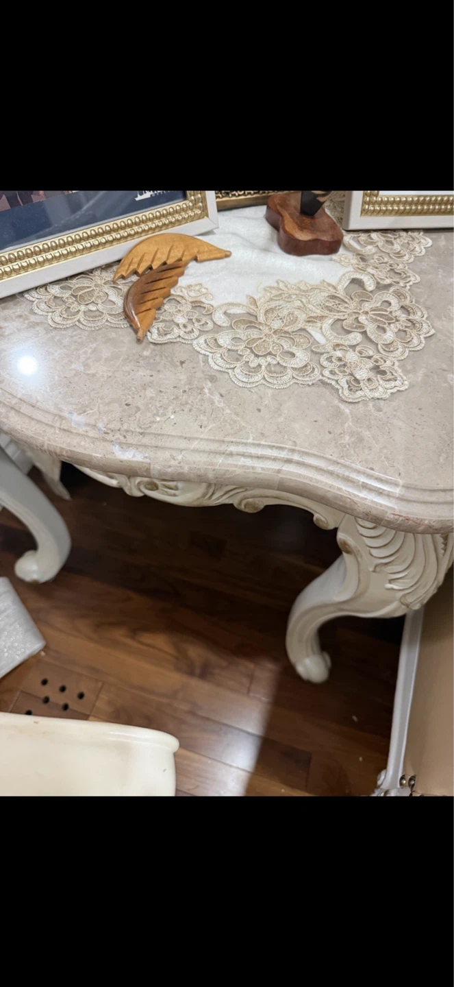 Vintage Rococo Style Sofa Set and Coffee Table - photo 2