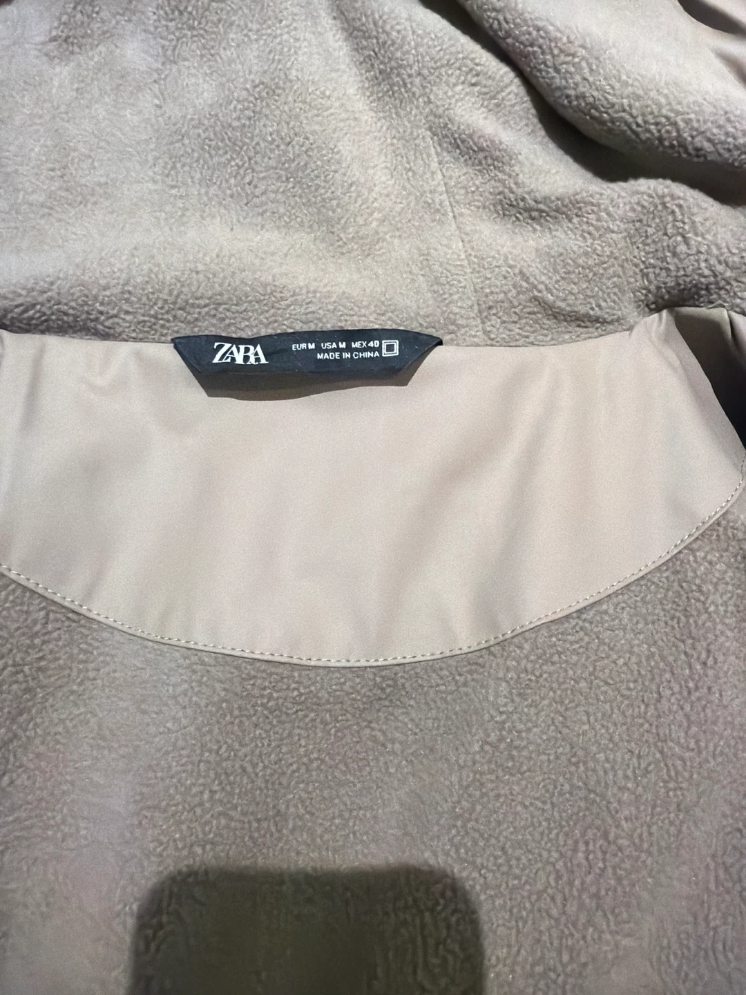ZARA Beige Hooded Trench Coat - Medium - photo 2