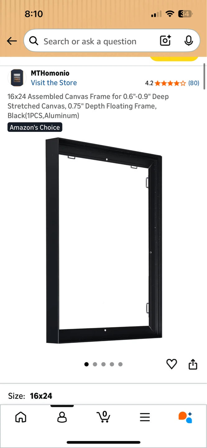 MTHomonio 16x24 Aluminum Canvas Frame