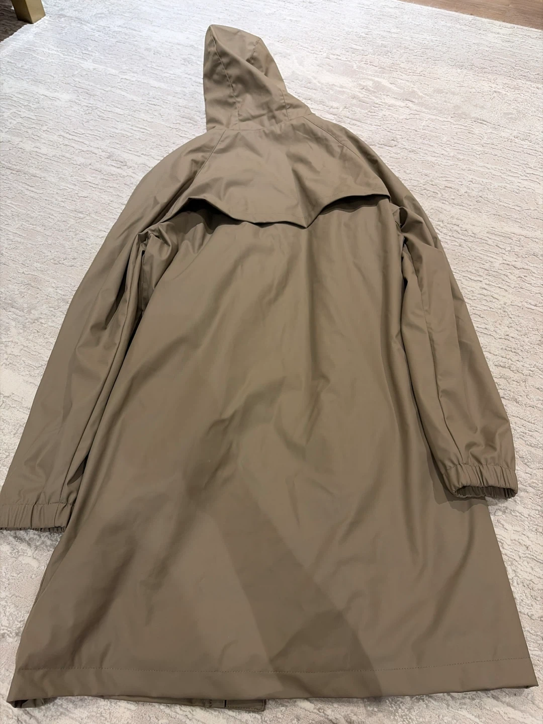 ZARA Beige Hooded Trench Coat - Medium - photo 3