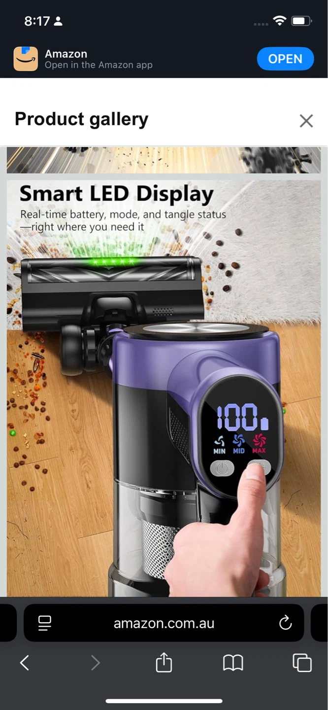 Cordless Vacuum Cleaner with Smart LED Display - photo 2