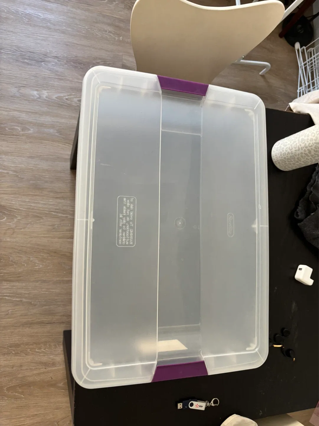 Sterilite ClearView Latch Storage Bin, 32 Qt