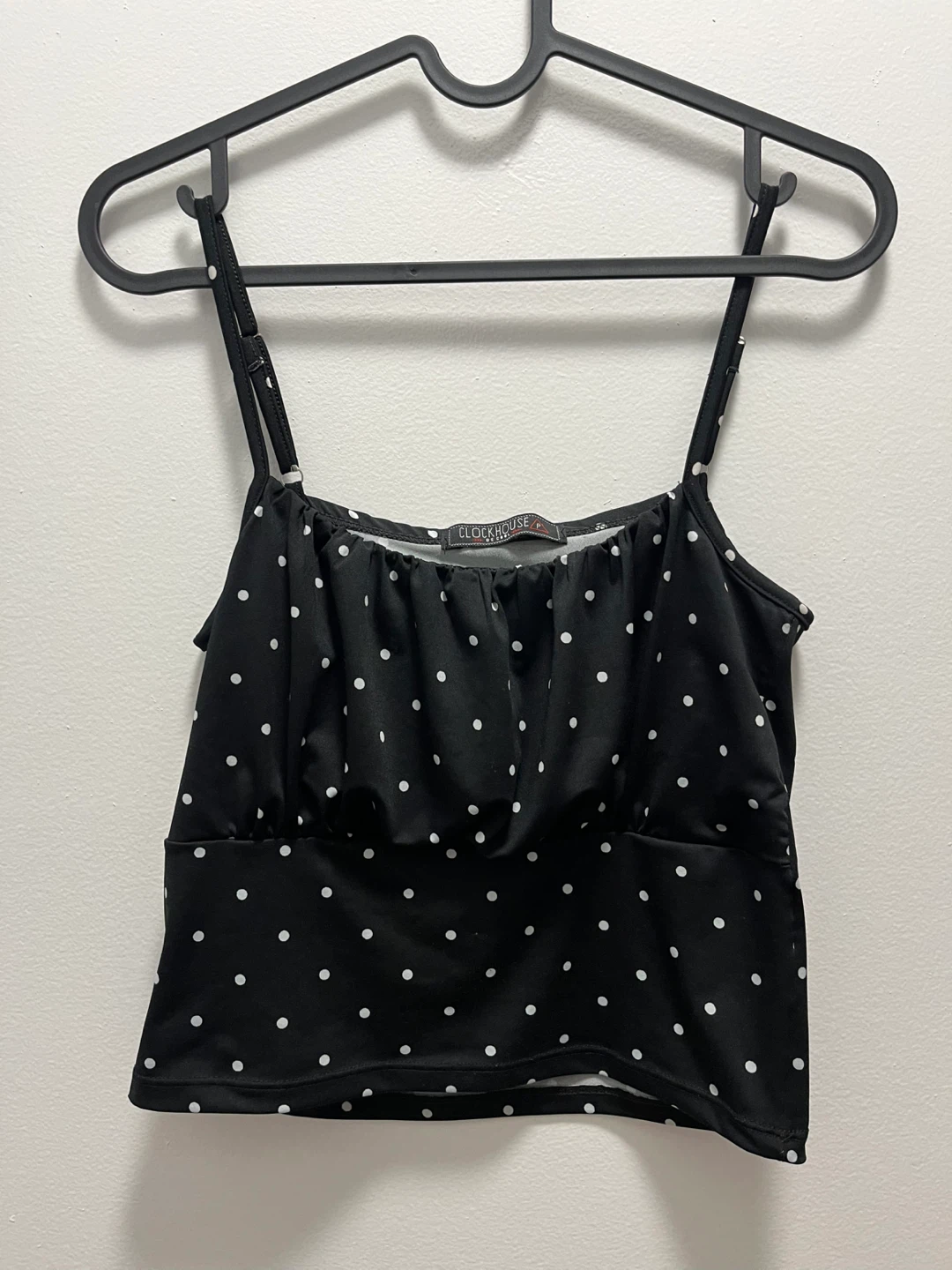 Black & White Polka Dot Crop Top - photo 2