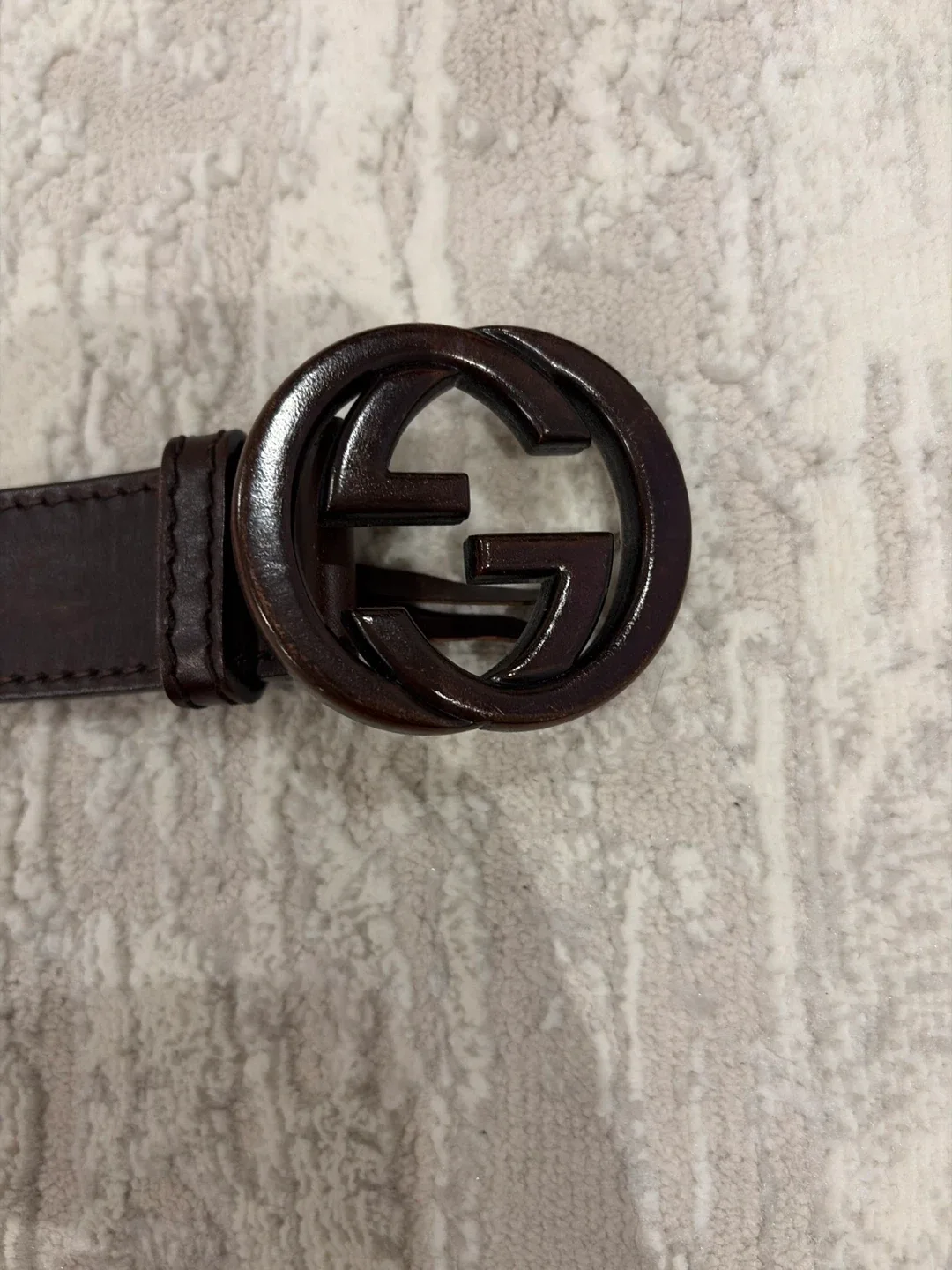 Gucci Brown Leather Belt