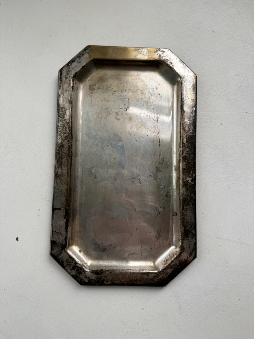 Vintage octagon small serving tray