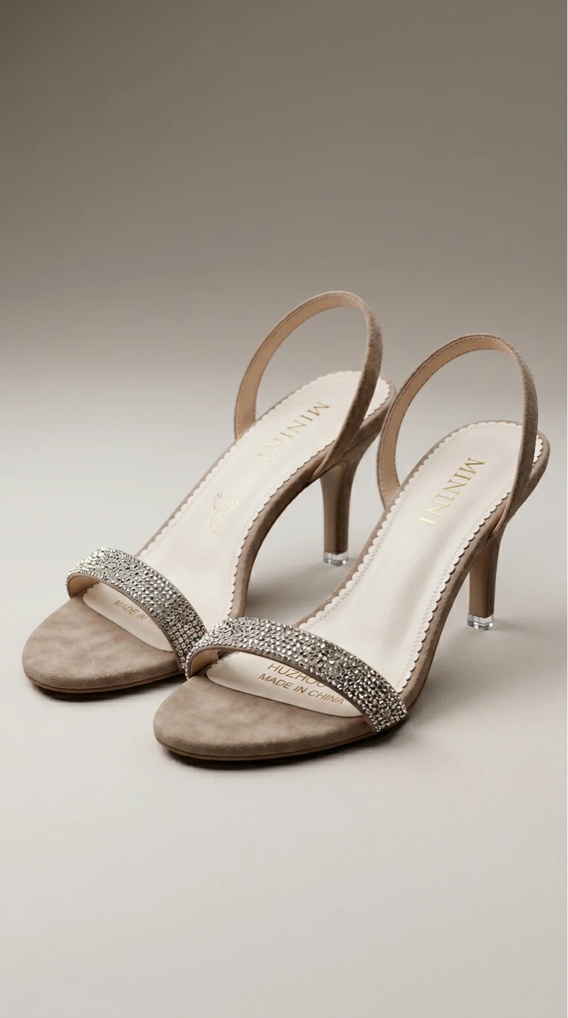 Mimi & Lily Women's Sparkly Heels - Beige - photo 3