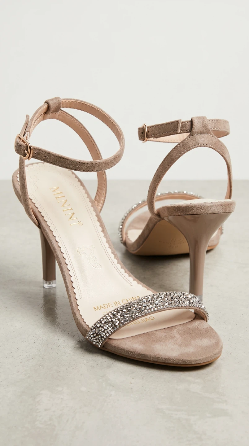 Mimi & Lily Women's Sparkly Heels - Beige - photo 5