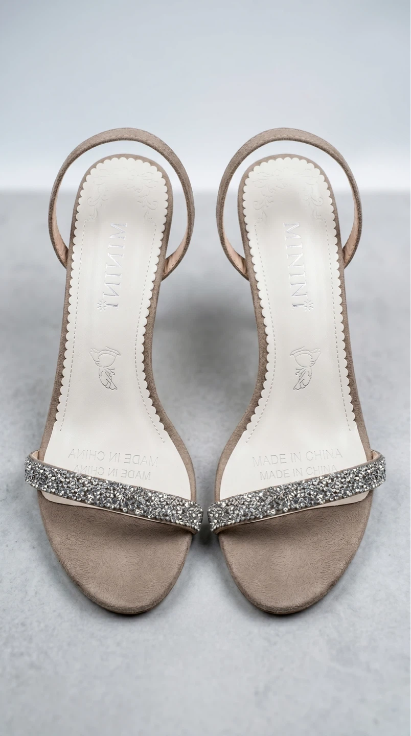 Mimi & Lily Women's Sparkly Heels - Beige - photo 4