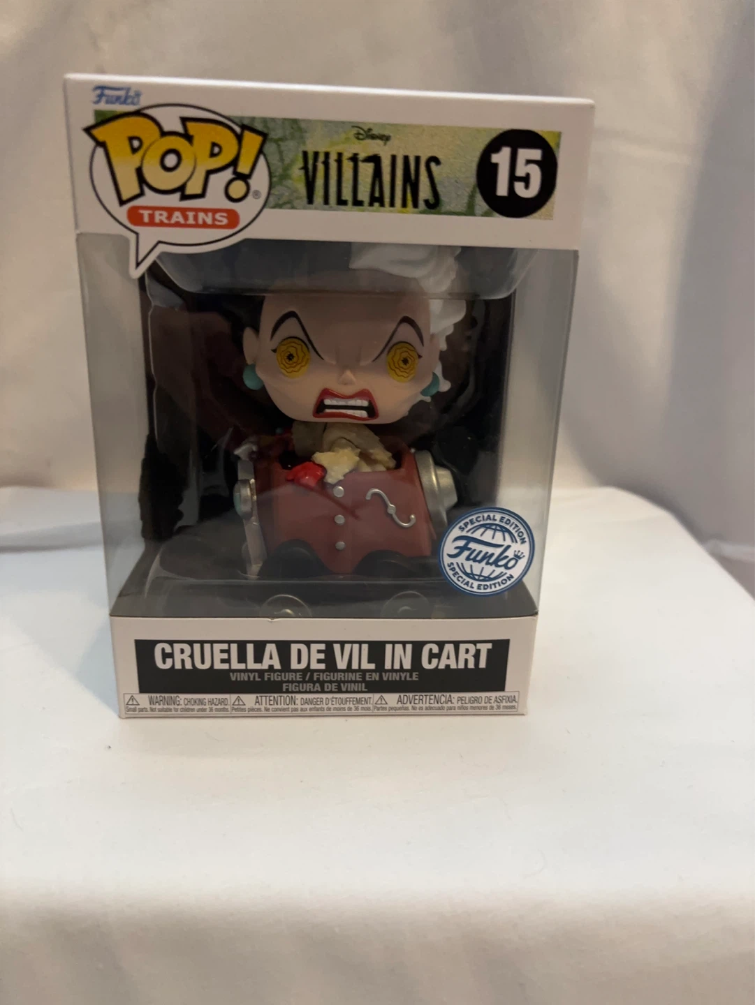 Funko Pop! Trains Disney Villains Cruella de Vil in Cart #15