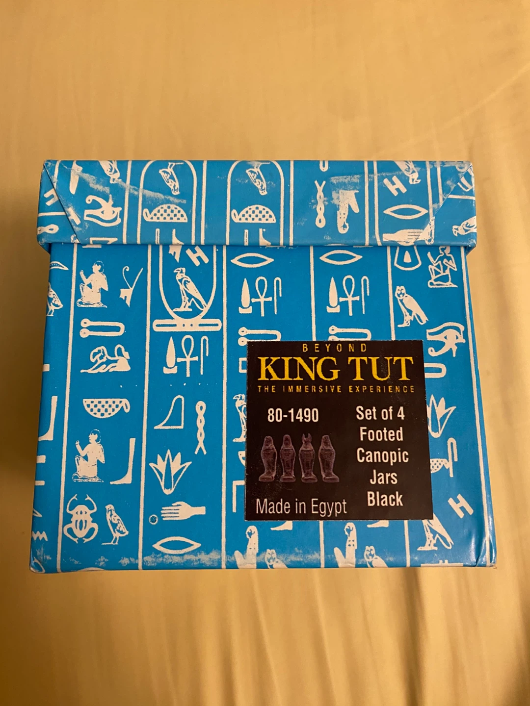 Beyond King Tut Set of 4 Footed Canopic Jars - photo 2