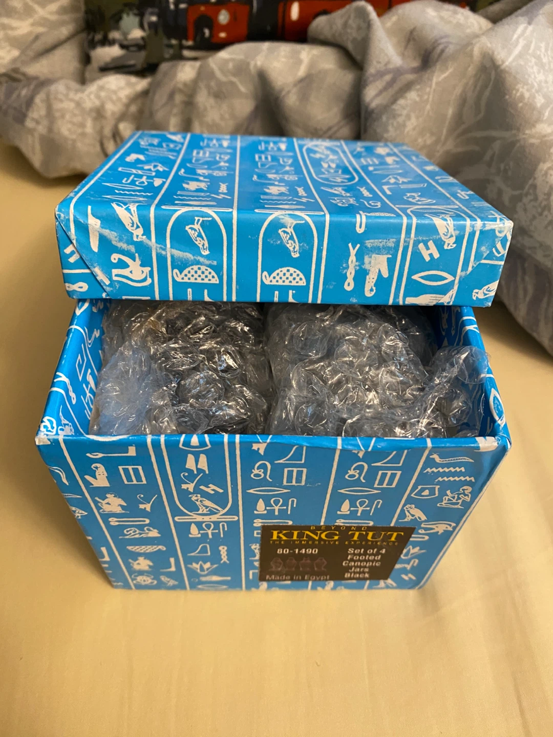 Beyond King Tut Set of 4 Footed Canopic Jars - photo 4