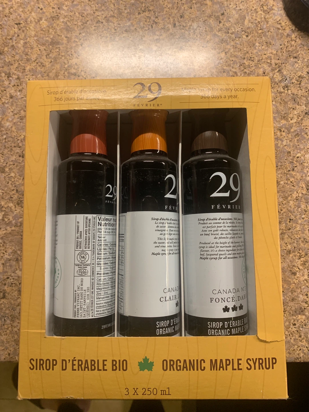 29 FEVRIER Organic Maple Syrup Gift Set