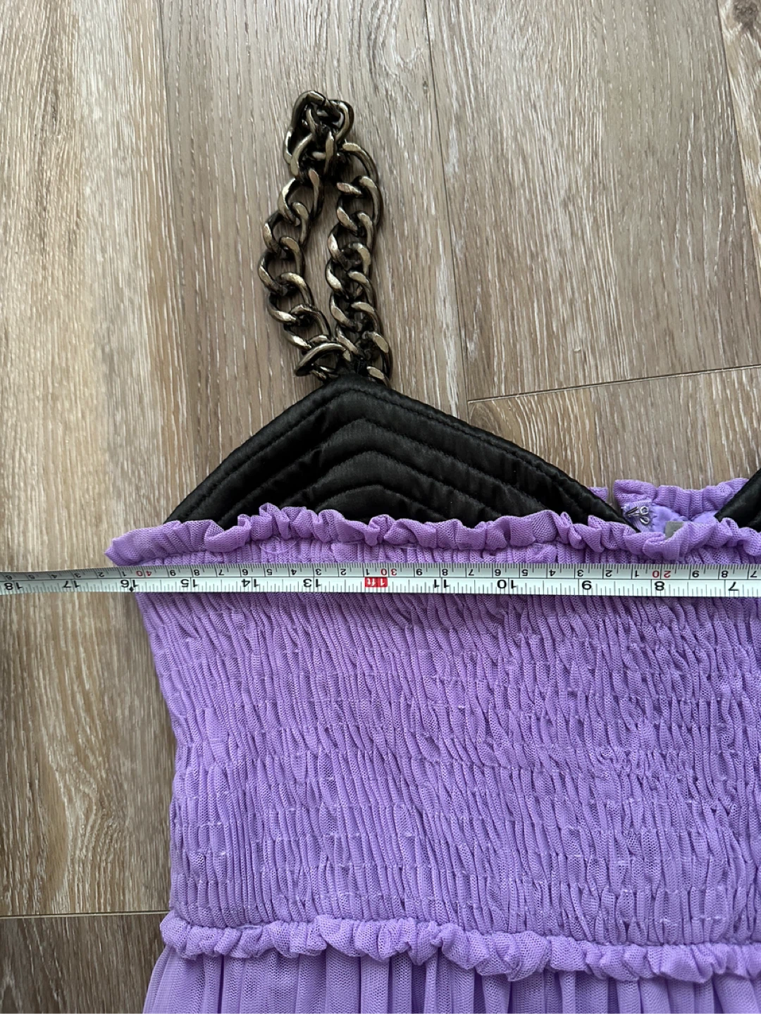 ASOS Lavender Tiered Midi Dress with Chain Straps 🌱 - photo 5