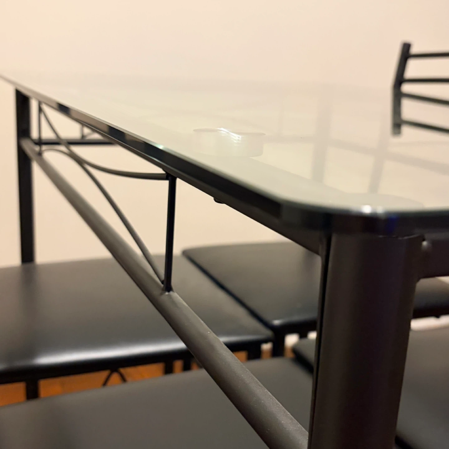 [Moving Sale] Metal Dining Table with 4 Chairs - photo 3