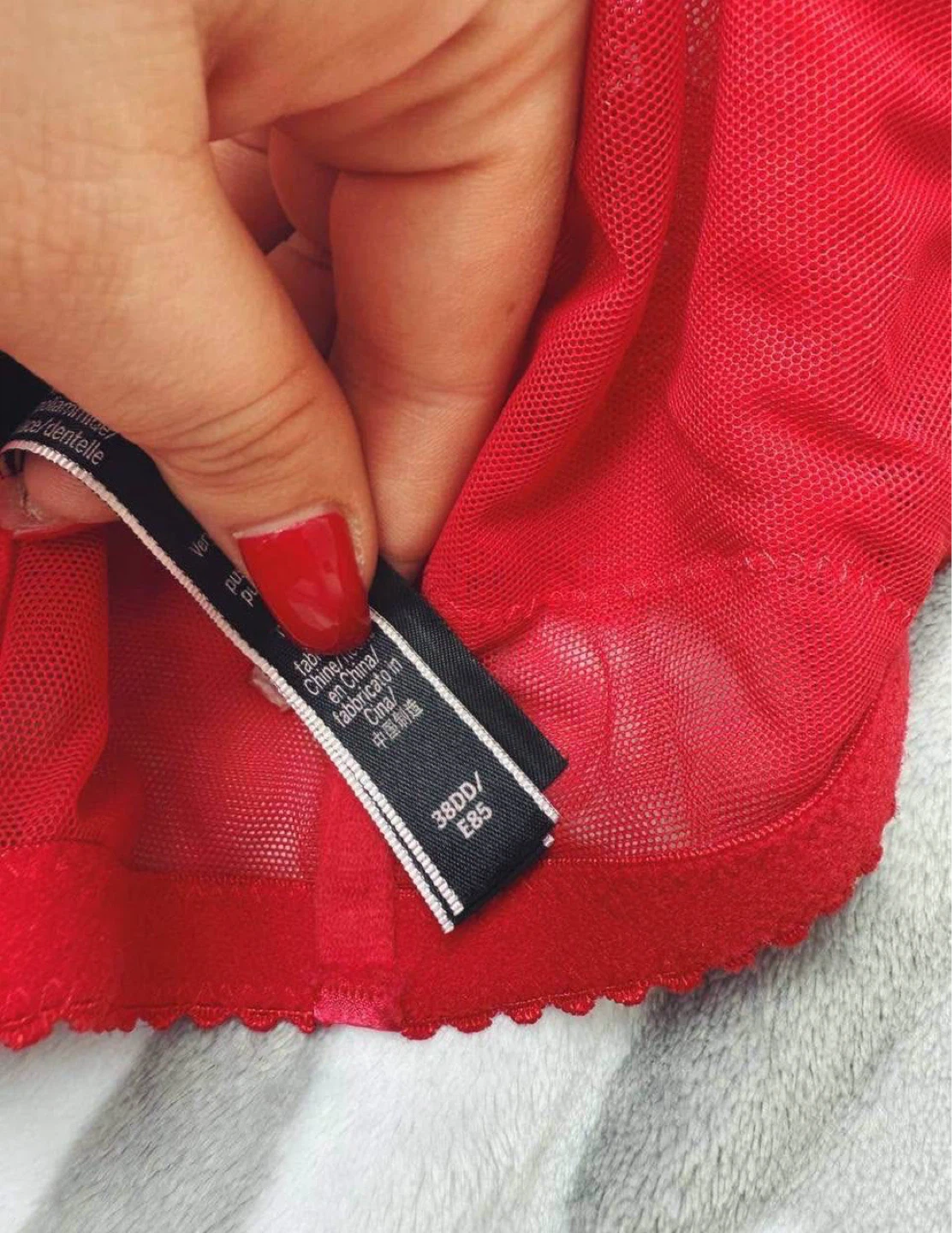 Victoria's Secret Red Lace Corset push up, 38 DD(E) - photo 4