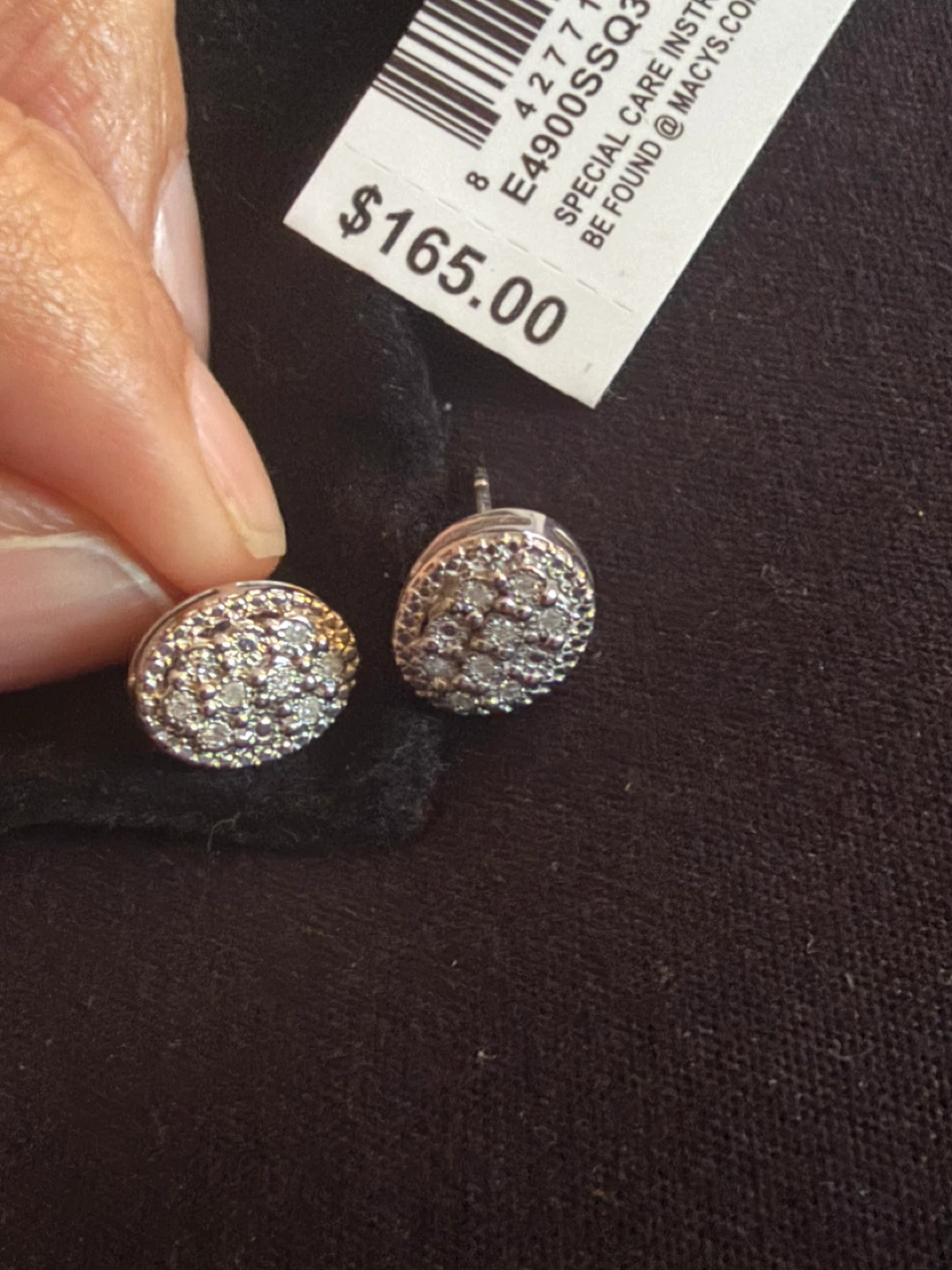 Shape: Round  • Set in sterling silver • Approx. diameter: 3/8" - photo 3