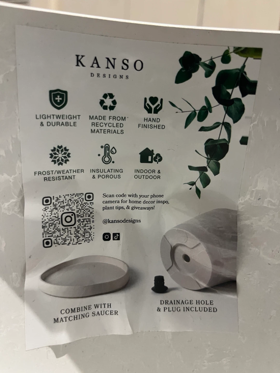 Kanso Designs Hanging Planter Pot - photo 2