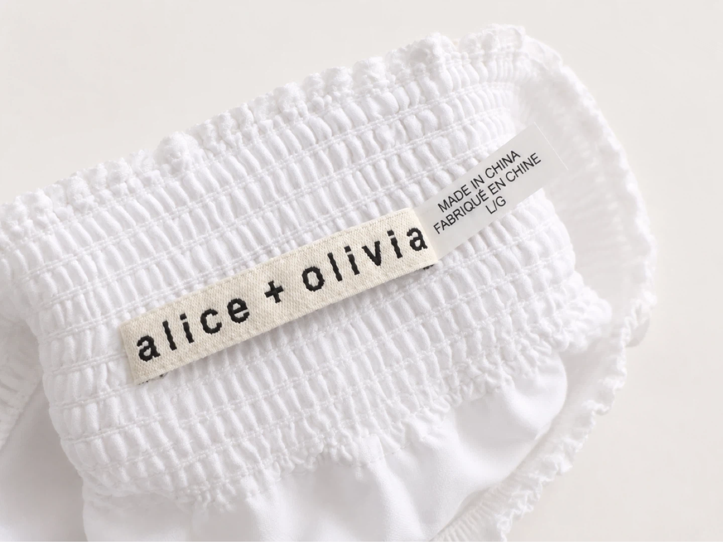 Alice + Olivia White Wide Leg Pants Size L/G