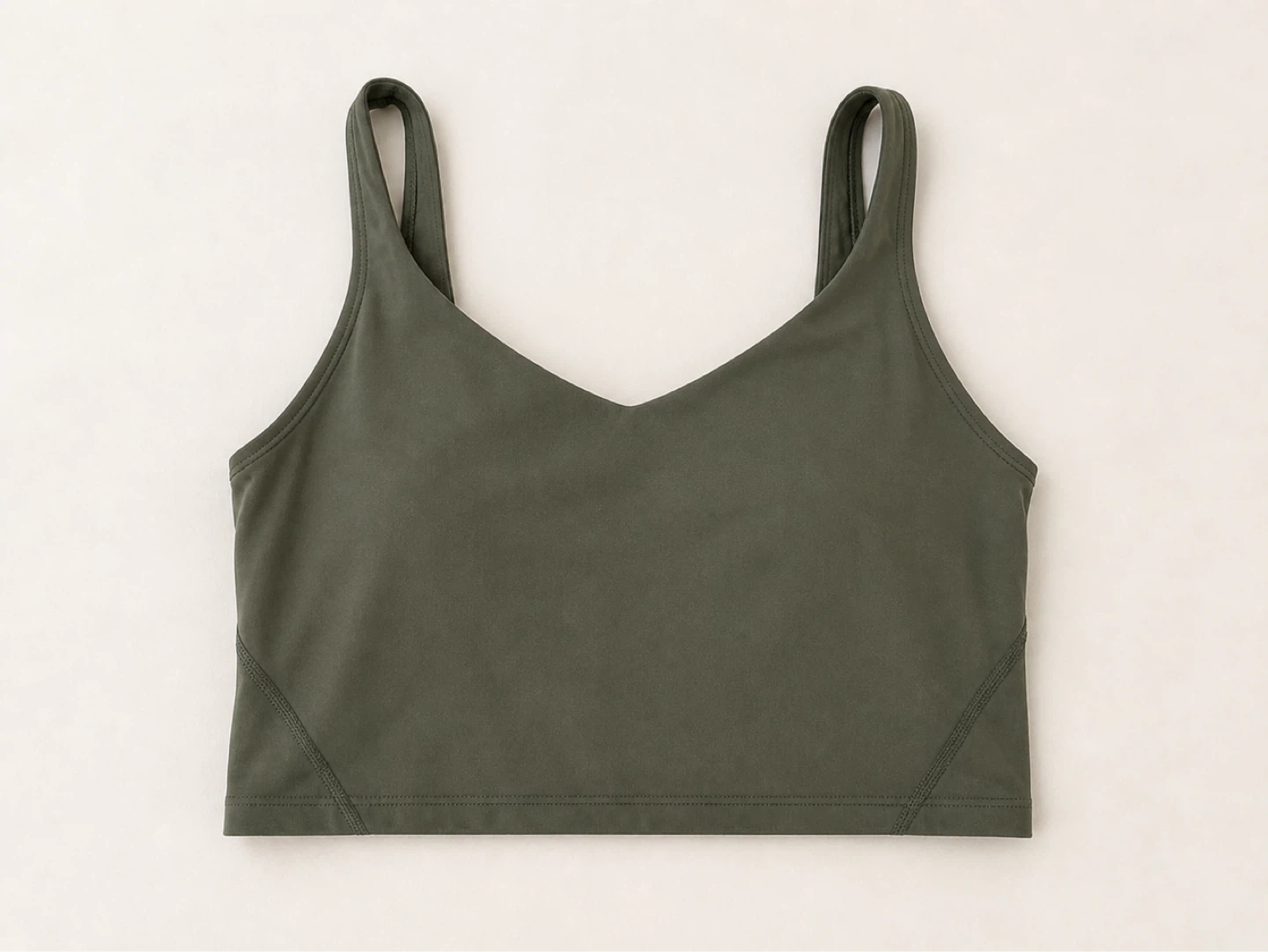 Olive Green Cropped Sport Tank size M - photo 2