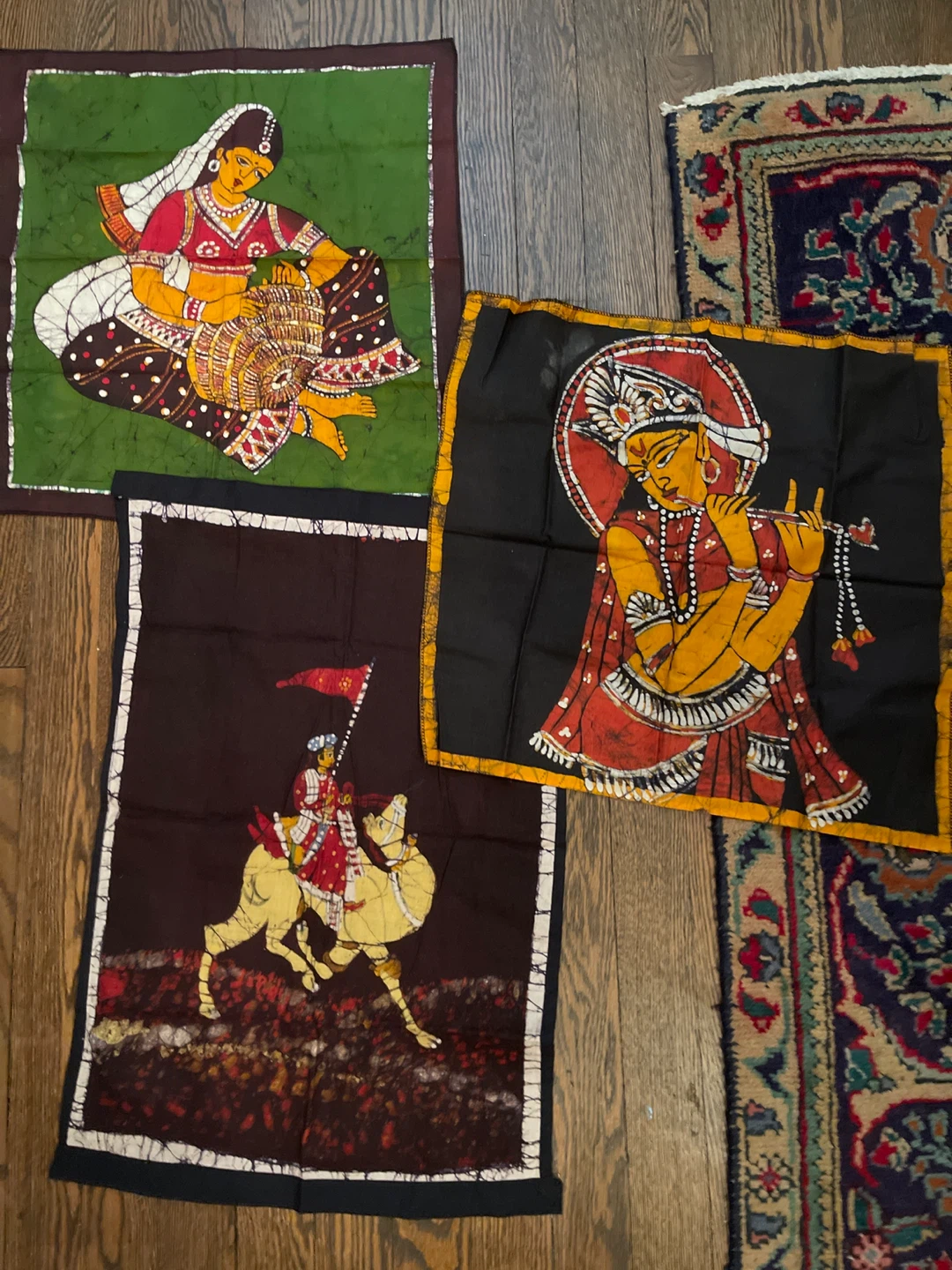 Set of 3 Batik Tapestries