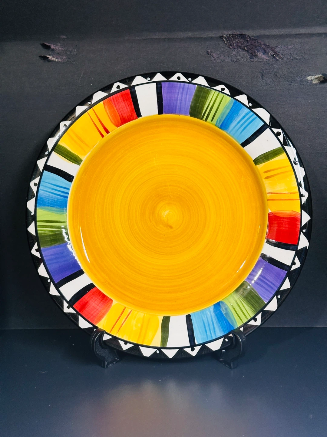 Lot of 2 Gibson elite Fandango Salad Plates Multicolor - photo 2