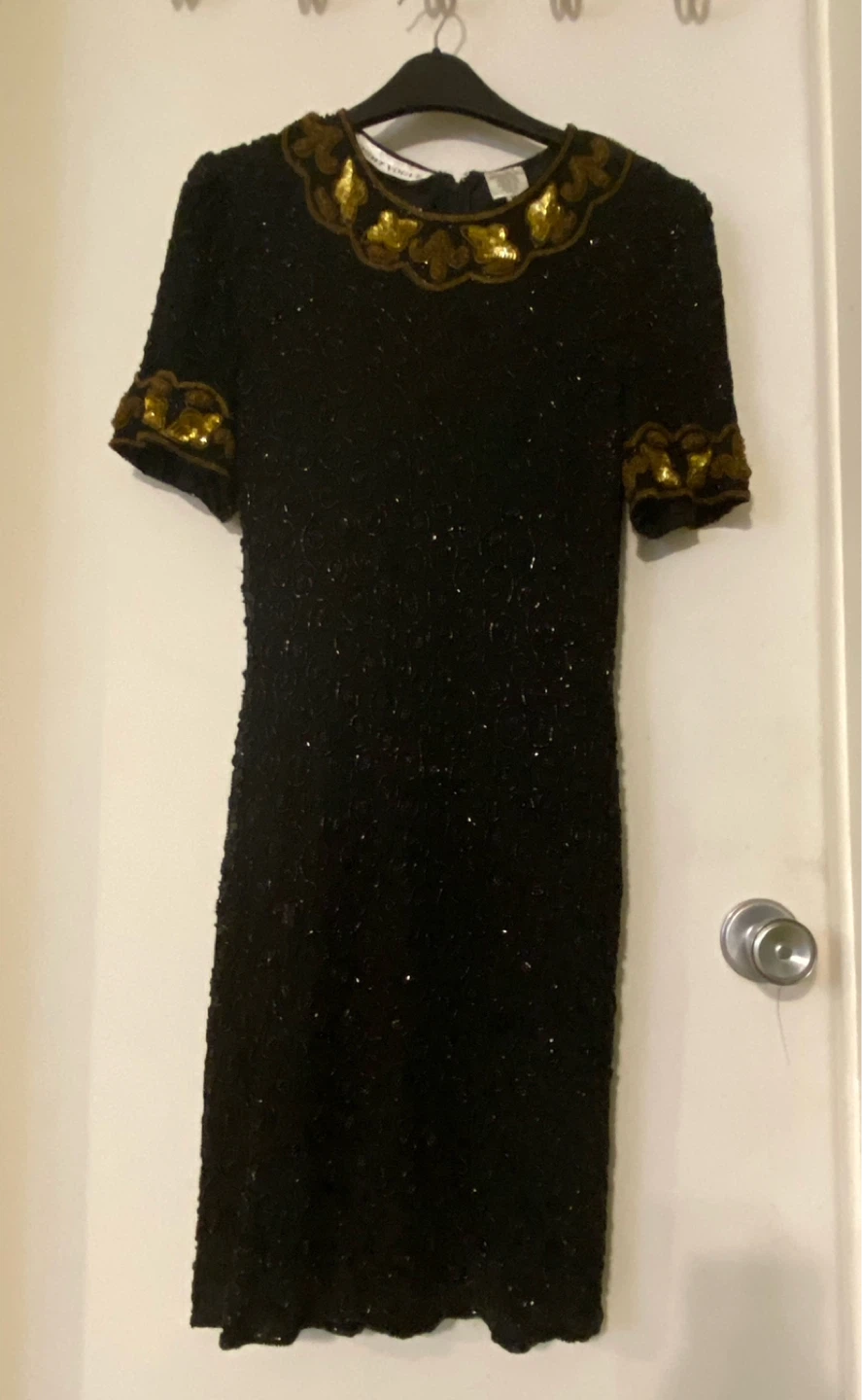 Vintage silk beaded dress
