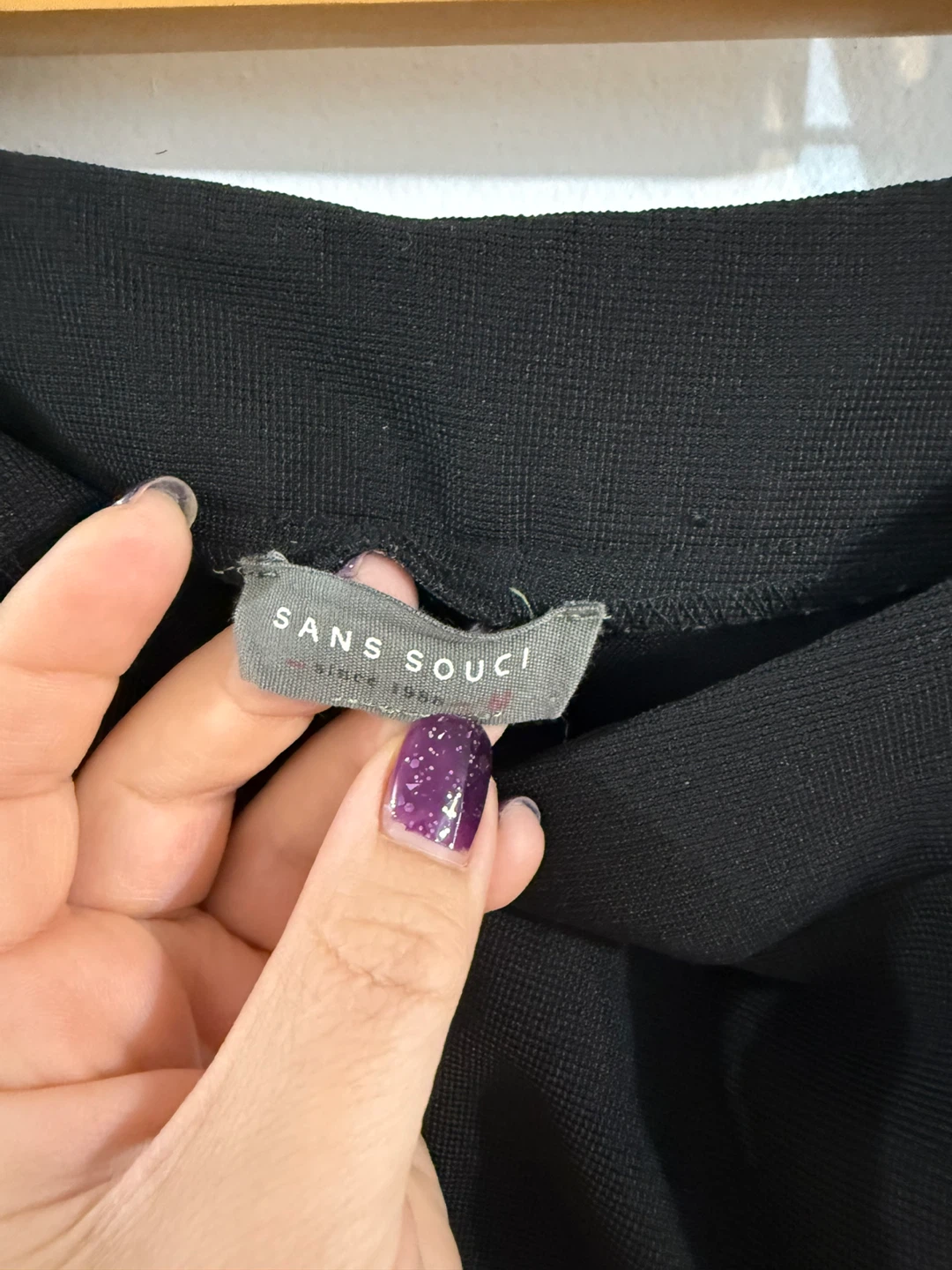 Sans Souci Black Split Hem Trousers - photo 5