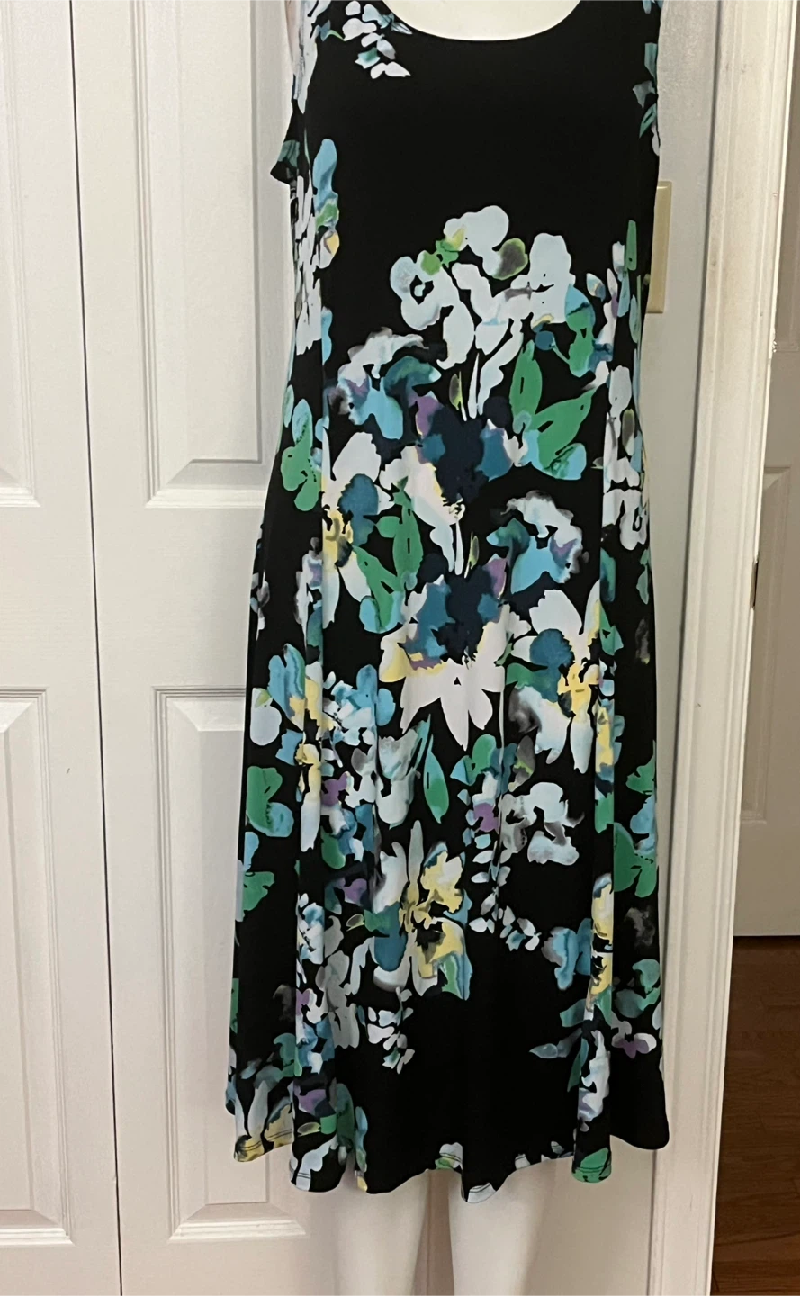 Tan Jay Floral Sleeveless Dress Size 12 - photo 5