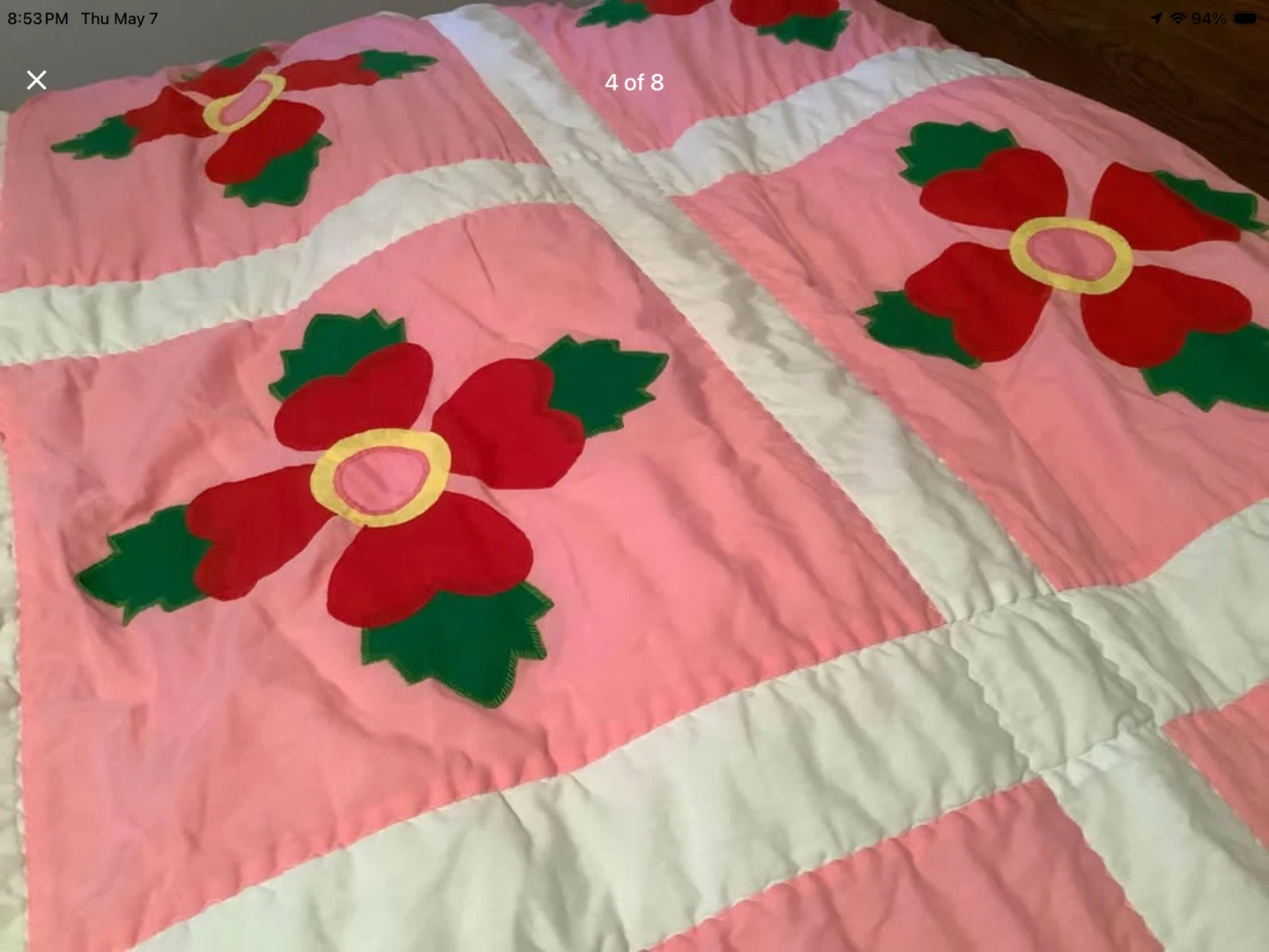 Vintage Hand Made Quilt from Newfoundland 🐞 - photo 4