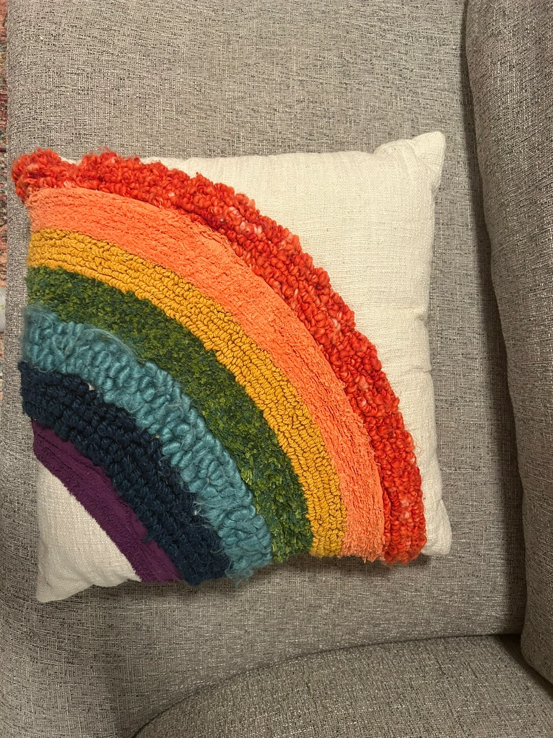 World Market Rainbow Tufted Pillow - photo 5
