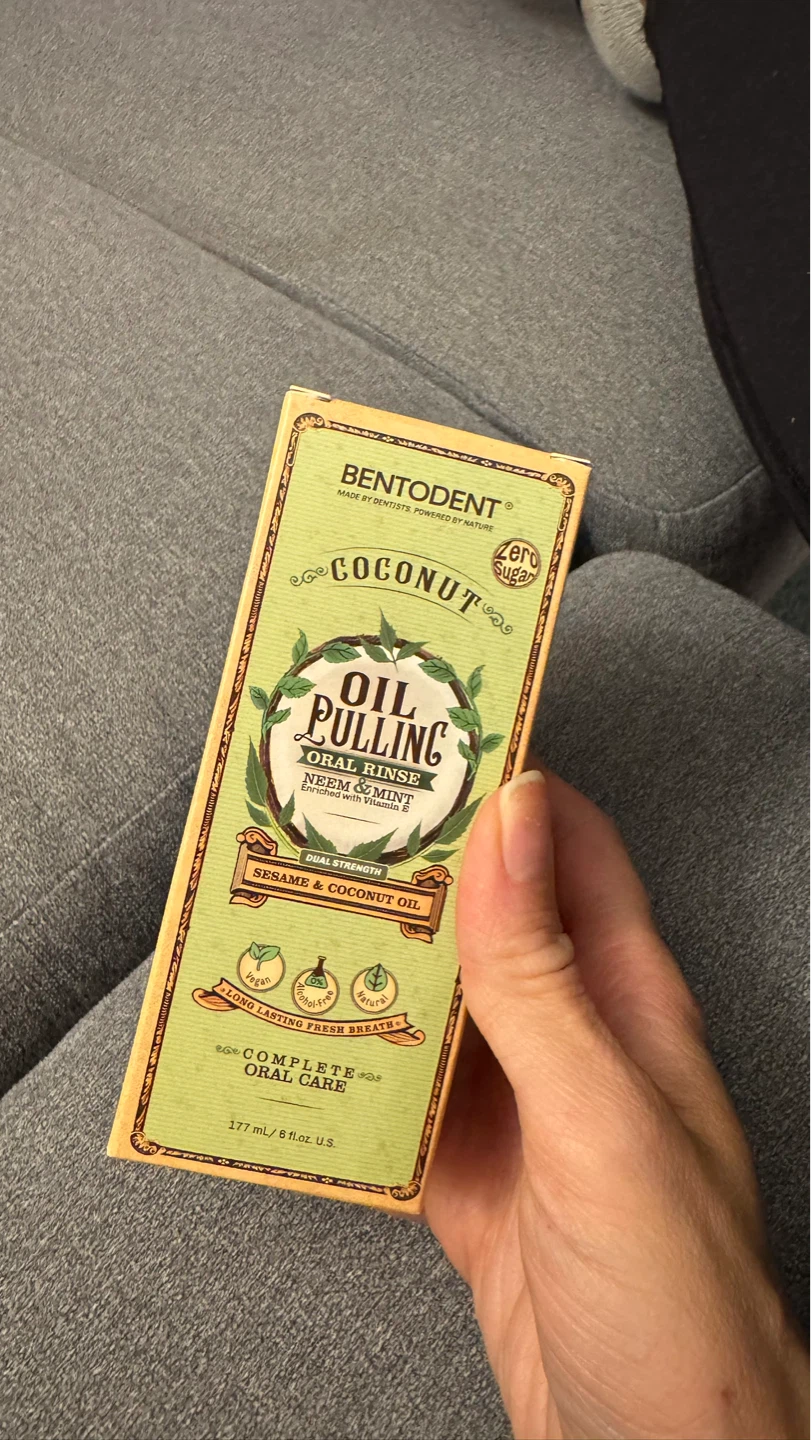 BENTODENT Coconut Oil Pulling Oral Rinse Neem & Mint