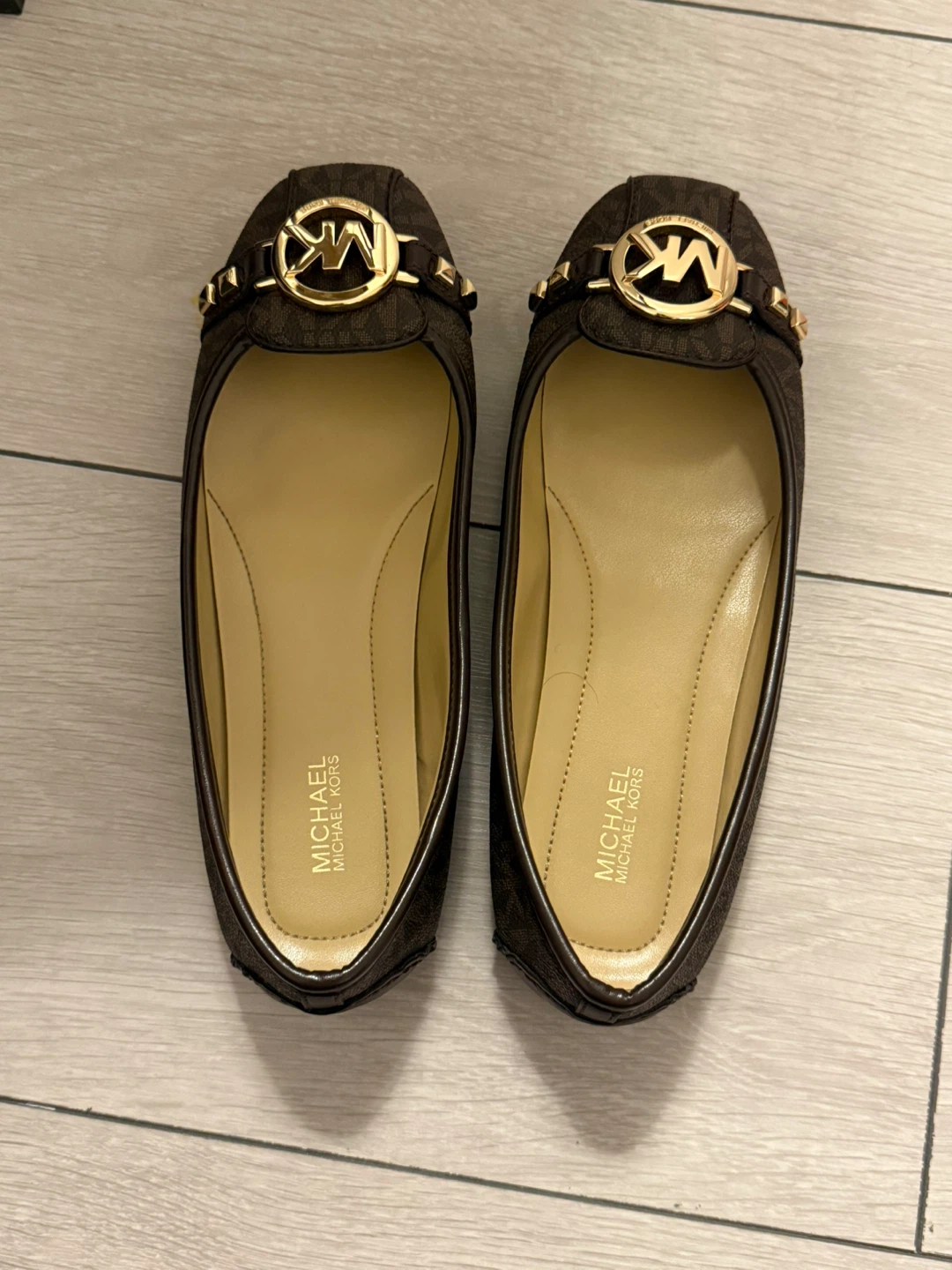 Michael Kors Brown Monogram Loafers - photo 2