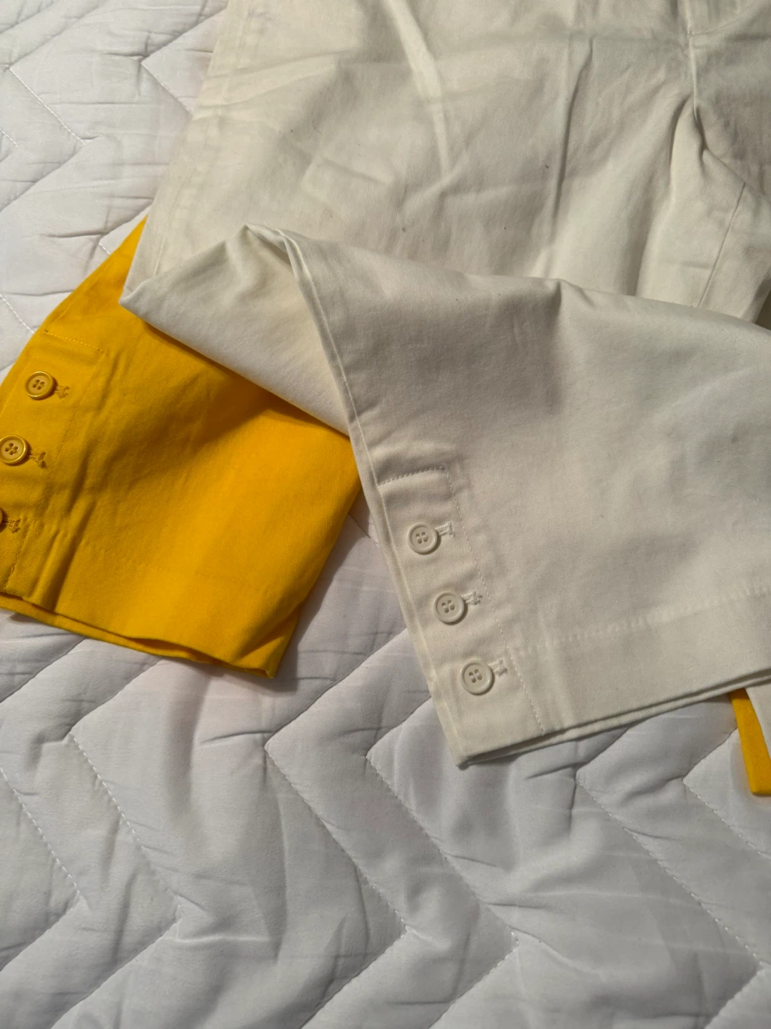 Monroe & Main Women's Pants (Yellow & White, Size 18W) - photo 3